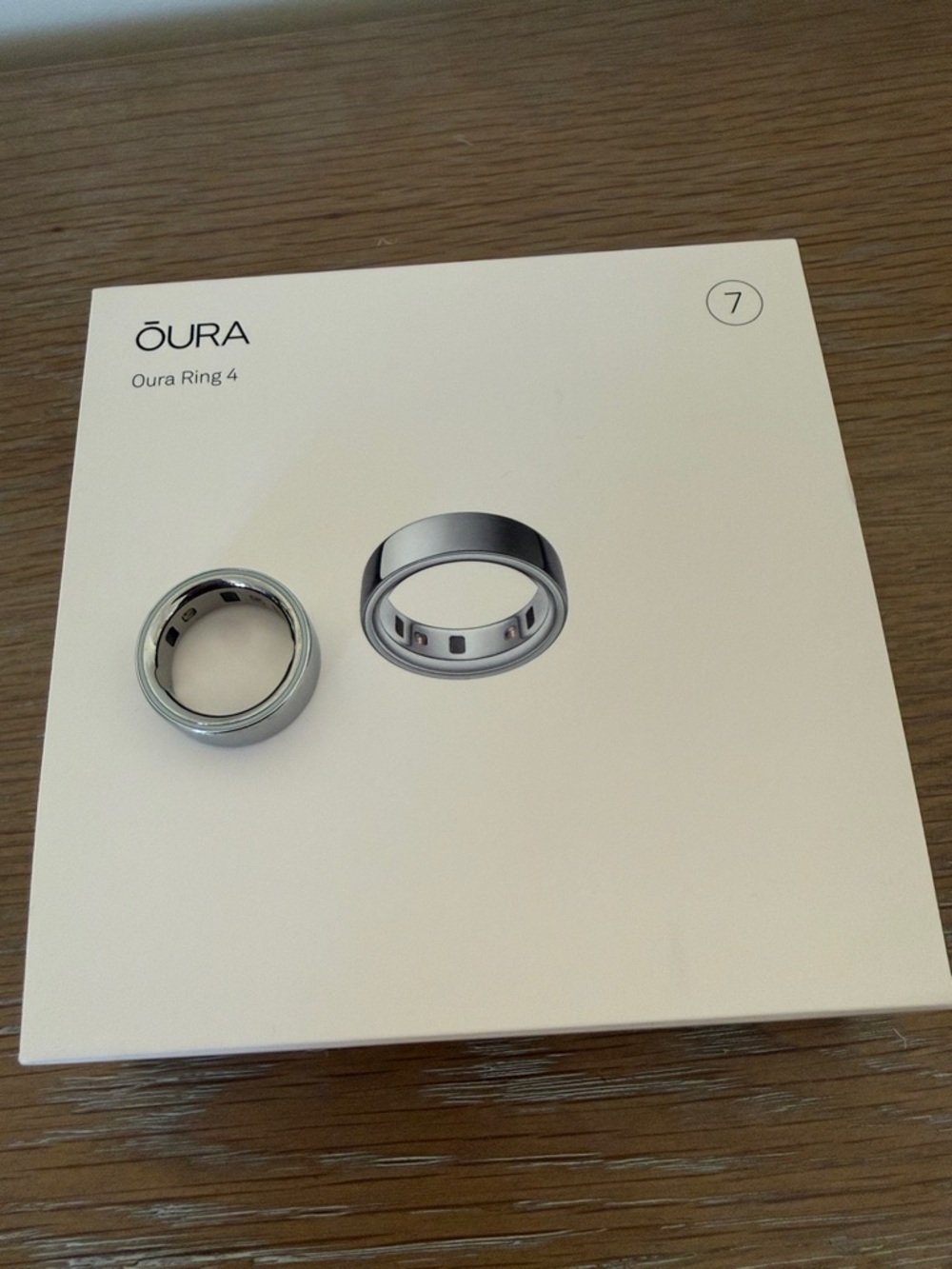 ŌURA Ring 4 Silver Smart Ring - Size 7